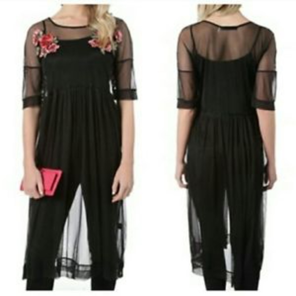 Sheer Flower Dress